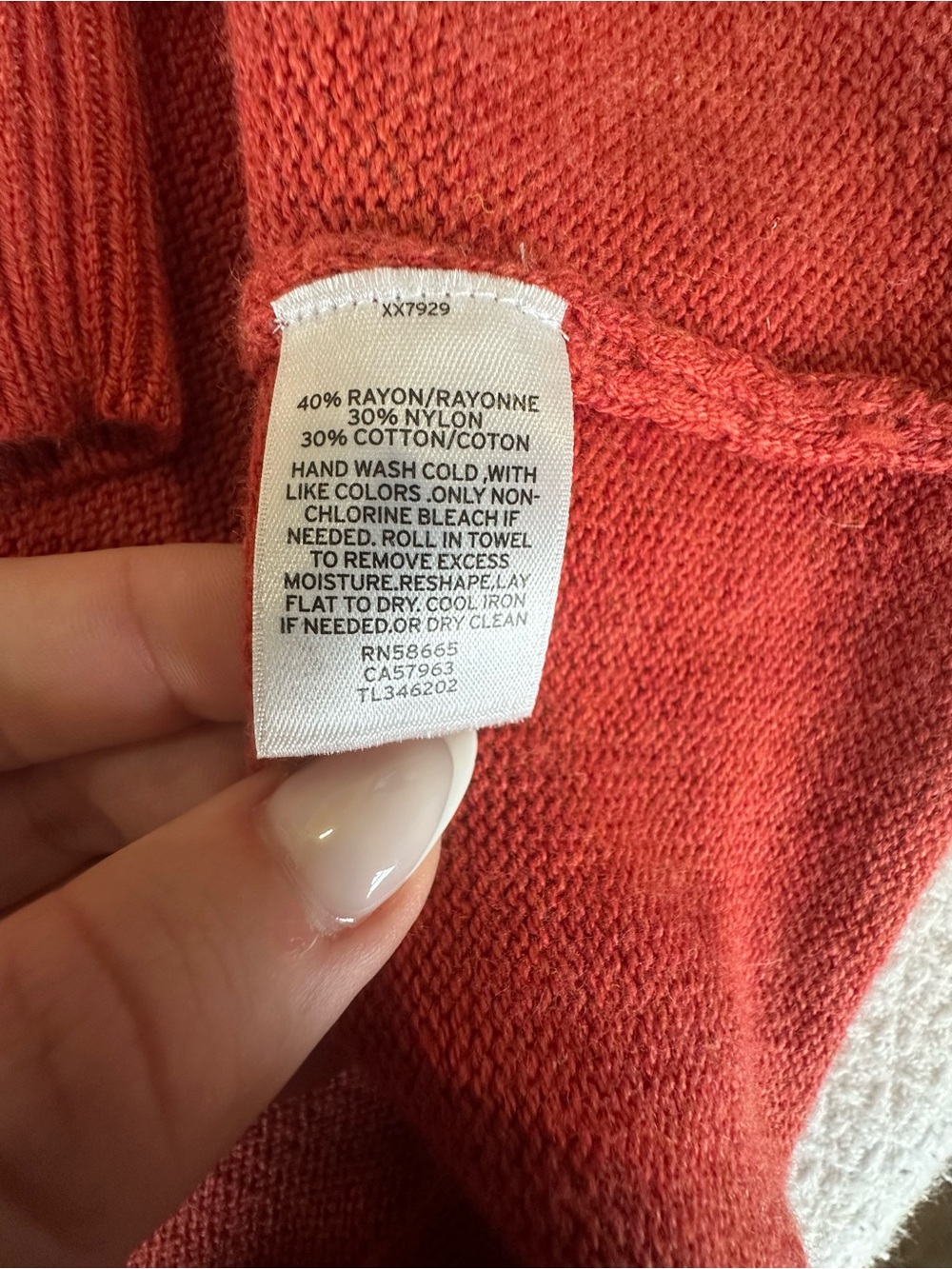 Leith Rust Open-Front Cardigan Size M - Picture 3 of 3